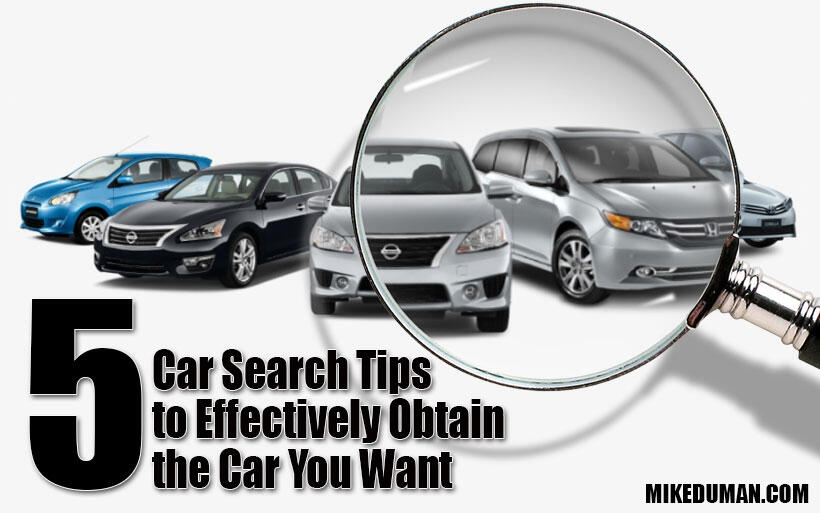 Top Car Search Tips for Getting the Vehicle You Desire