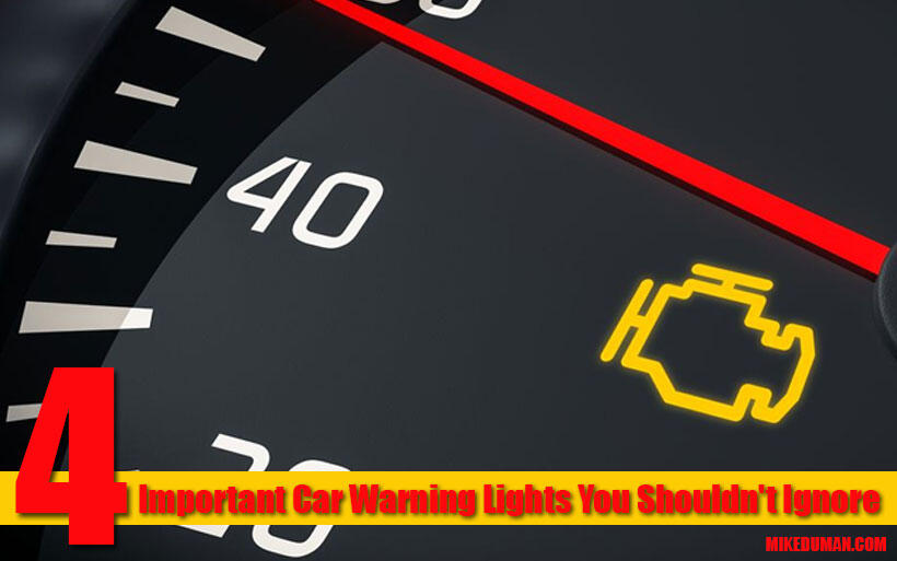 Important car warning lights to address immediately