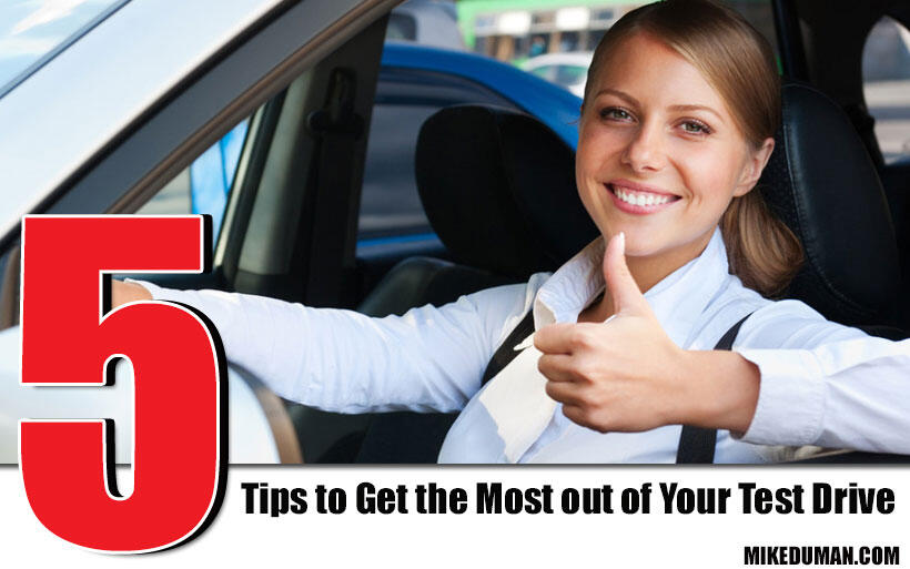 Five tips for making the most out of a test drive