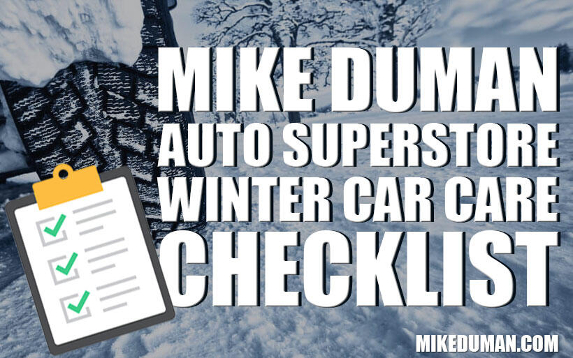 Winter car care checklist